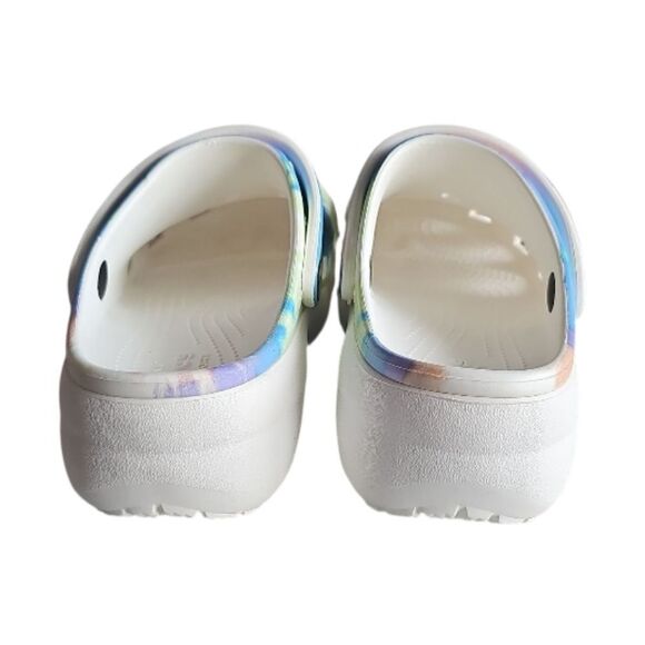 Crocs Classic Platform Clogs Pastel Tie Dye Sz 7 Outdoor Beach Summer Festival - Picture 7 of 13